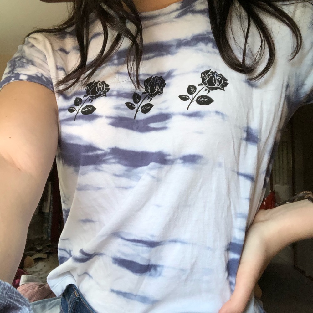 Zumiez Tie Dye Rose Shirt